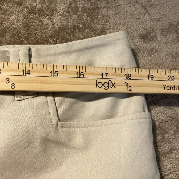 Charter Club Pants Women's 14 Plus Classic Fit Beige High Rise Pleated Straight - Picture 4 of 6